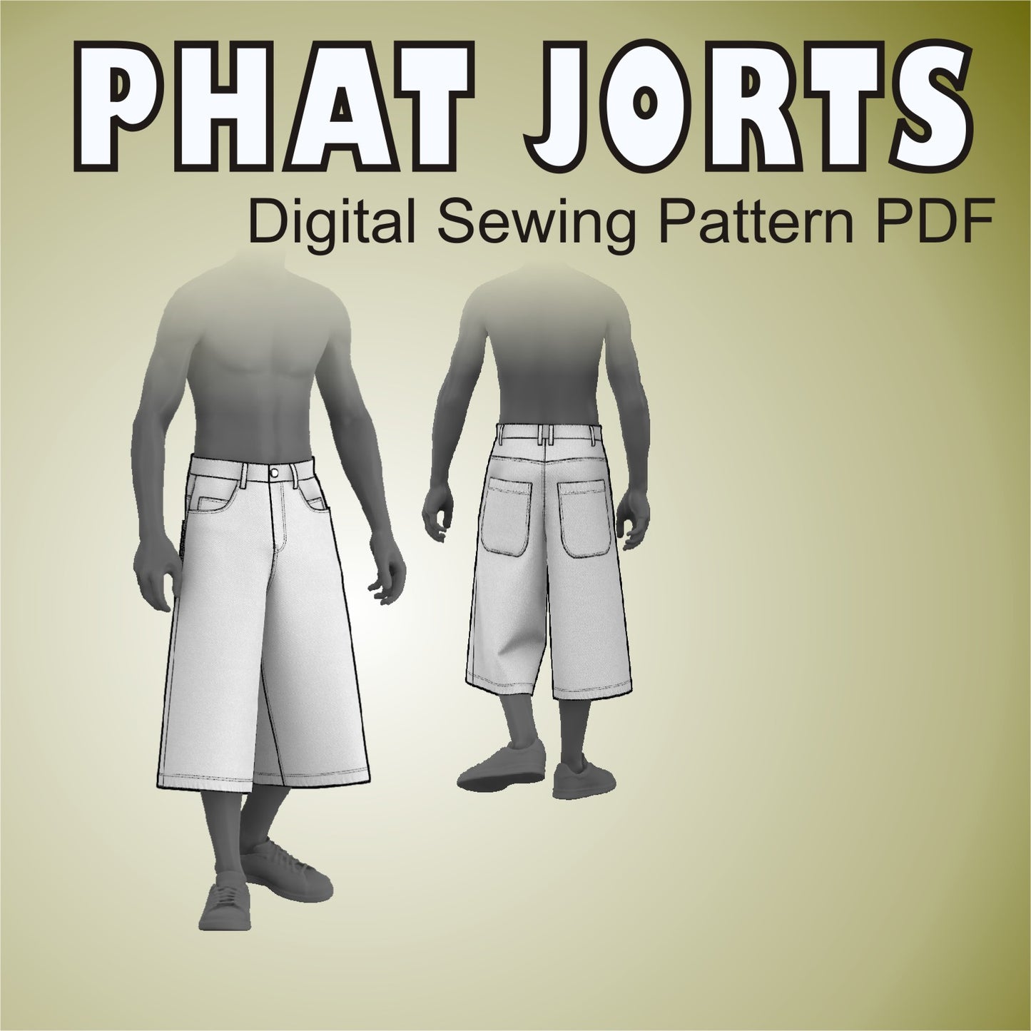 phat jorts sewing pattern by mascultory