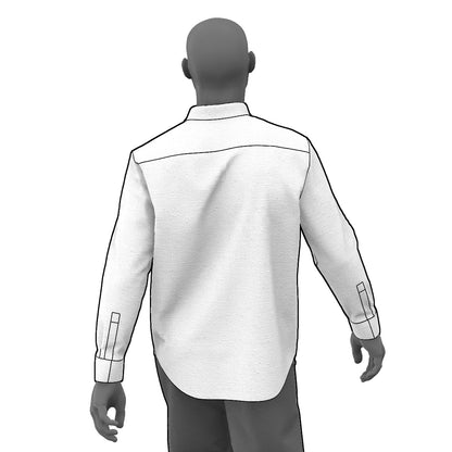 Classic Dress Shirt Sewing Pattern PDF for men – mascultory