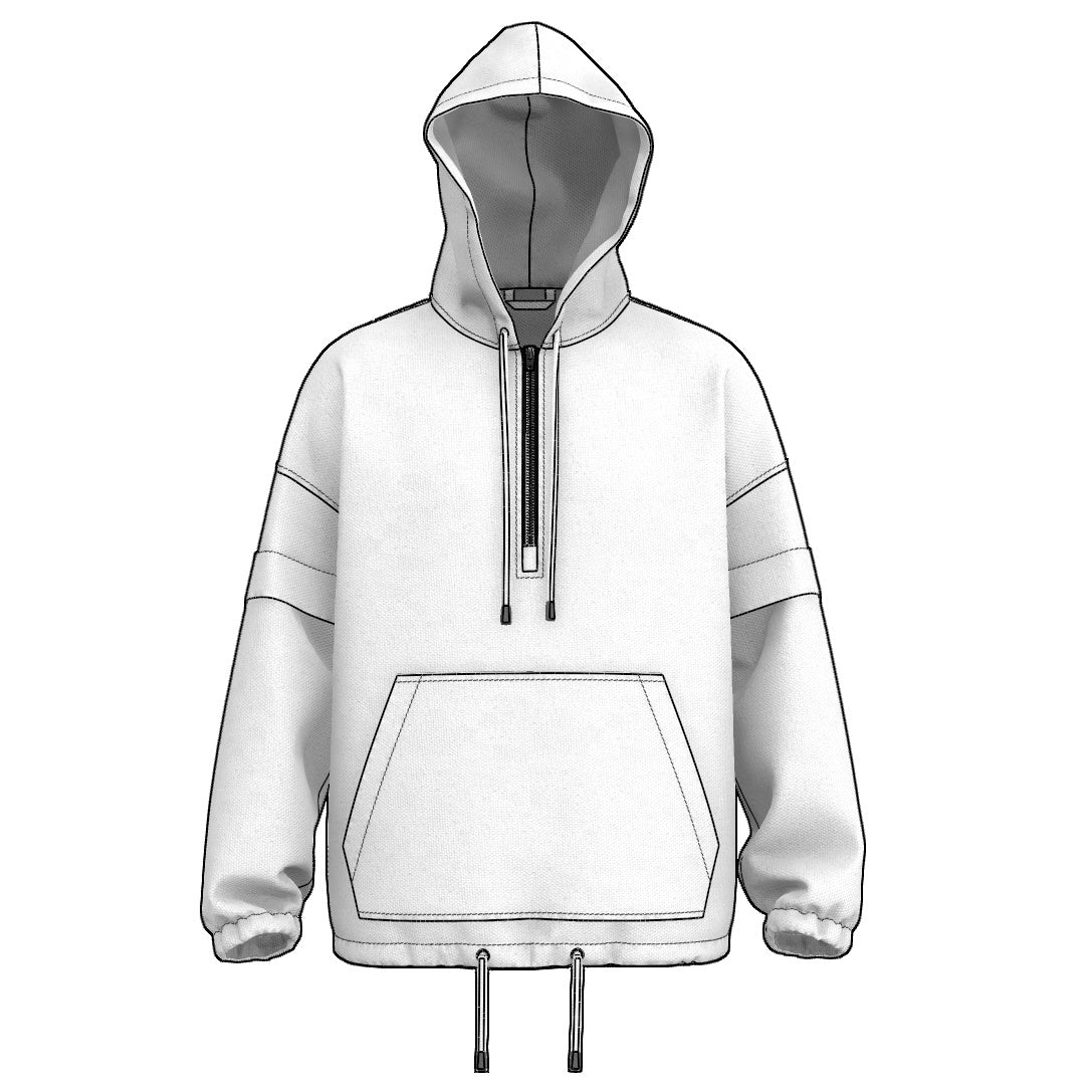 Half-Zip Hooded Jacket