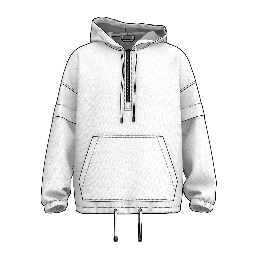 Half-Zip Hooded Jacket