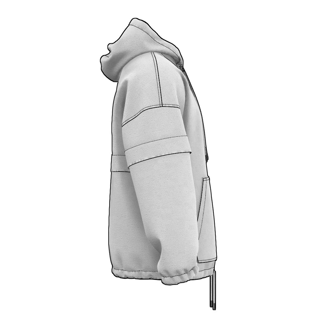Half-Zip Hooded Jacket