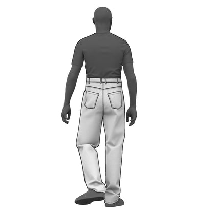 Hi-Waist Straight Jeans