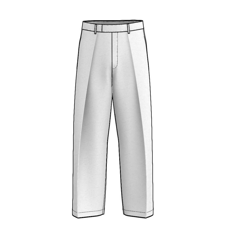 Wide Pleated Dress Pants