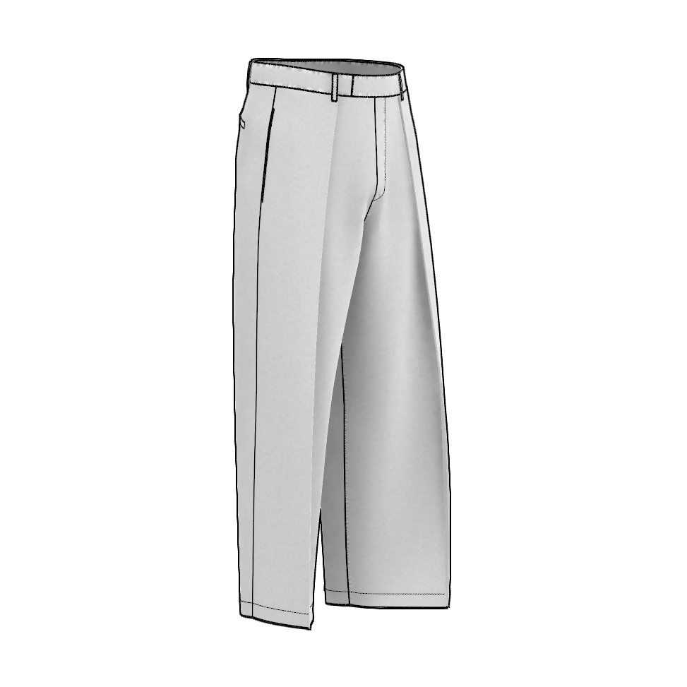 Wide Pleated Dress Pants