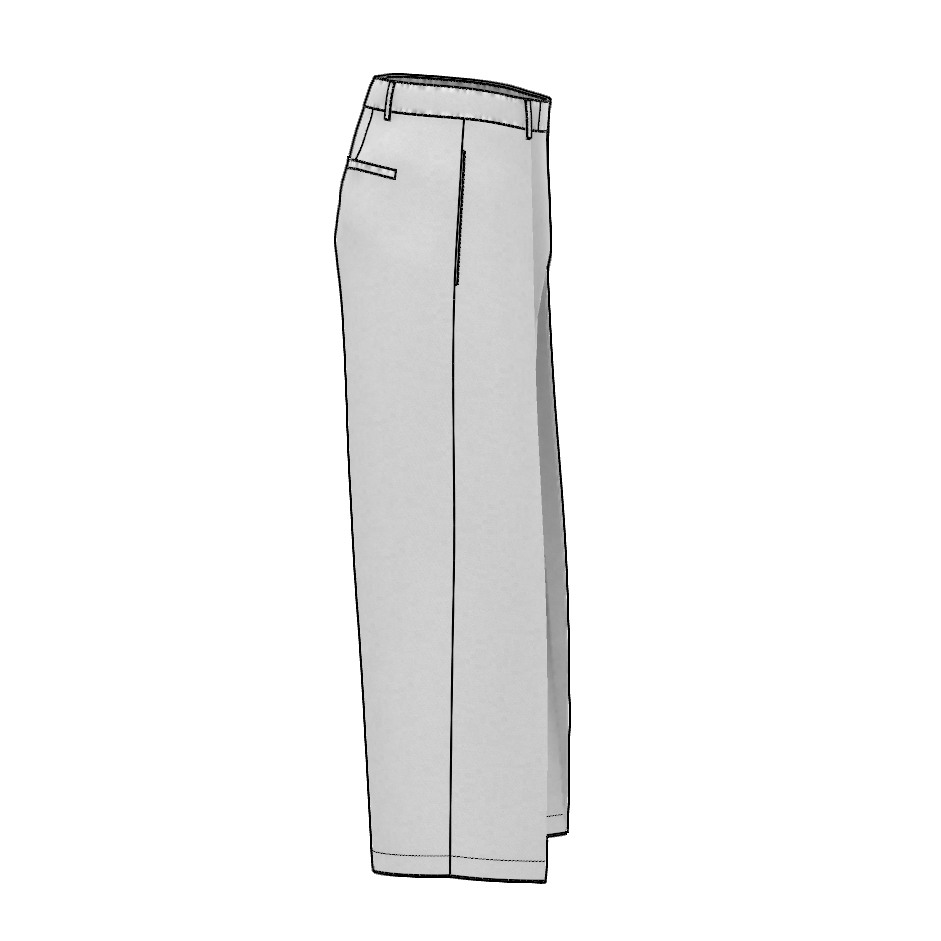 Wide Pleated Dress Pants