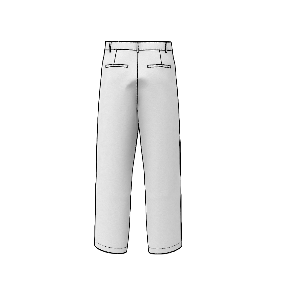 Wide Pleated Dress Pants