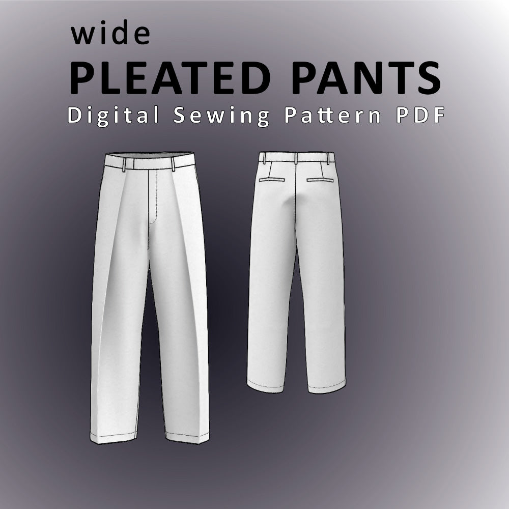 Wide Pleated Dress Pants