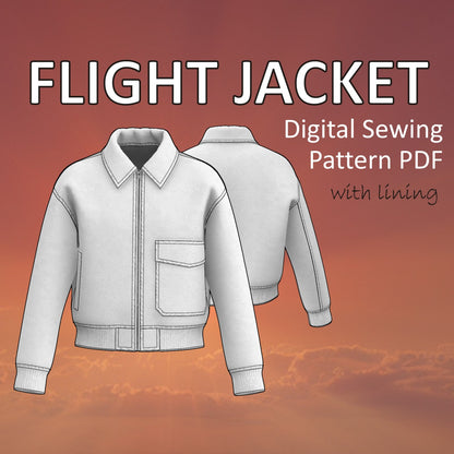 flight jacket sewing pattern pdf for men