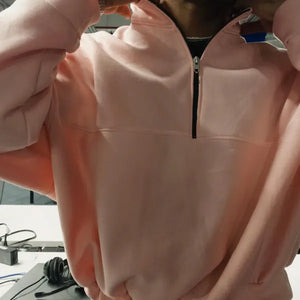 Von Kunden genaehtes Oversized Half Zipper Sweater – Review von Llerumy