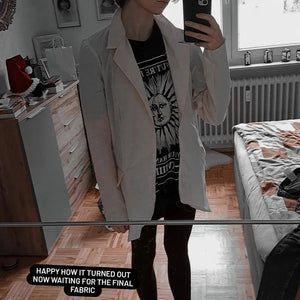 Von Kunden genaehtes Single Breasted Blazer + Lining – Review von Juliana