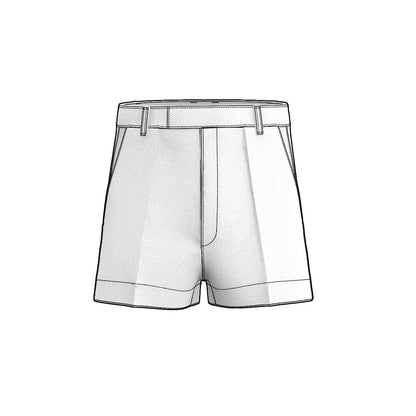 Short Dress Shorts Sewing Pattern PDF for men – mascultory