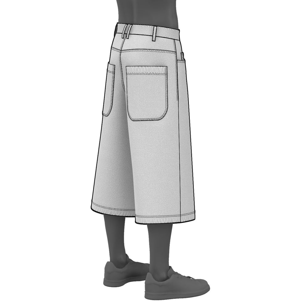 Phat Jorts Baggy Bermuda Jeans Sewing Pattern PDF for men – mascultory