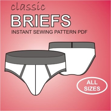 briefs undies sewing pattern pdf for men