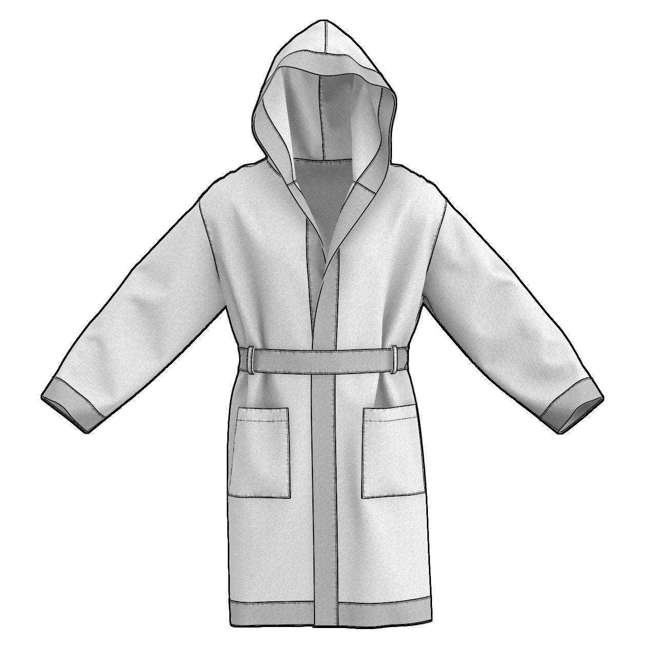 Simple Hooded Coat