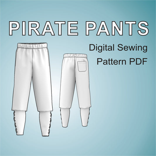 pirate pants sewing pattern pdf for men