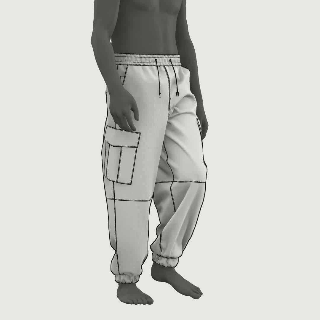 Easy Cargo Pants Sewing Pattern PDF for men – mascultory