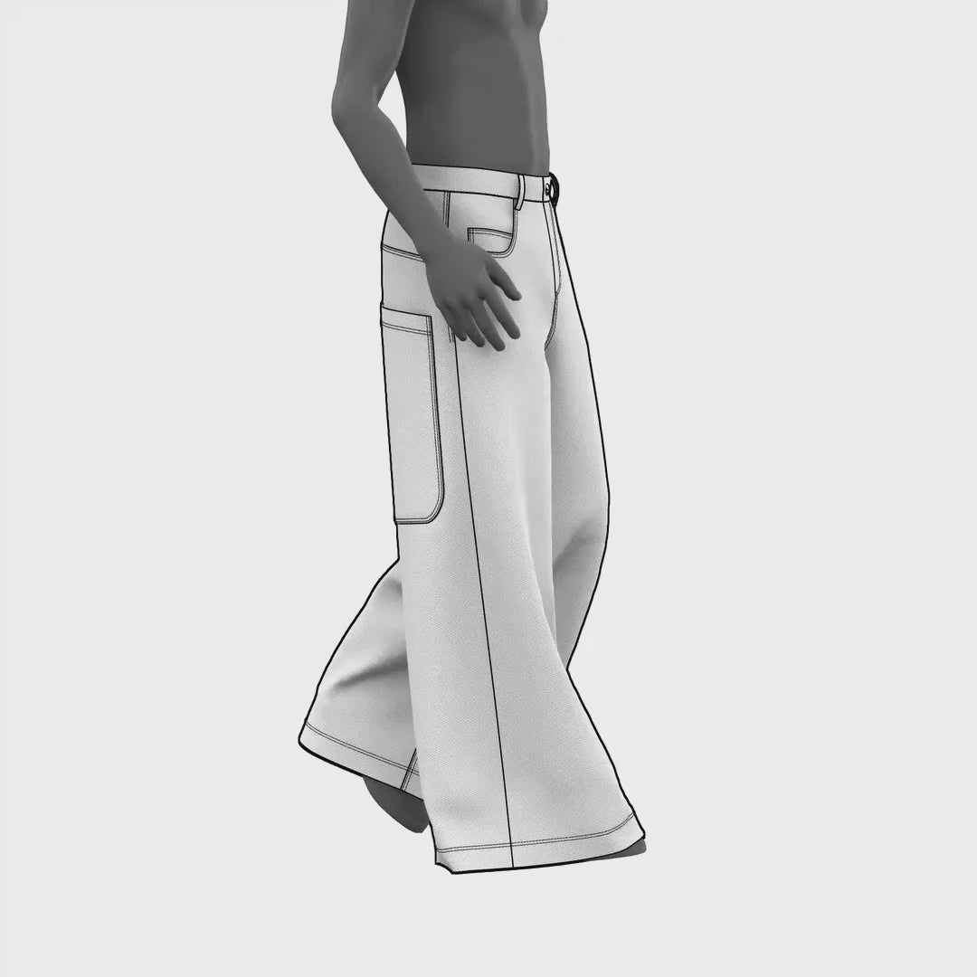 Phat Pants Rave Pants Sewing Pattern PDF for men – mascultory