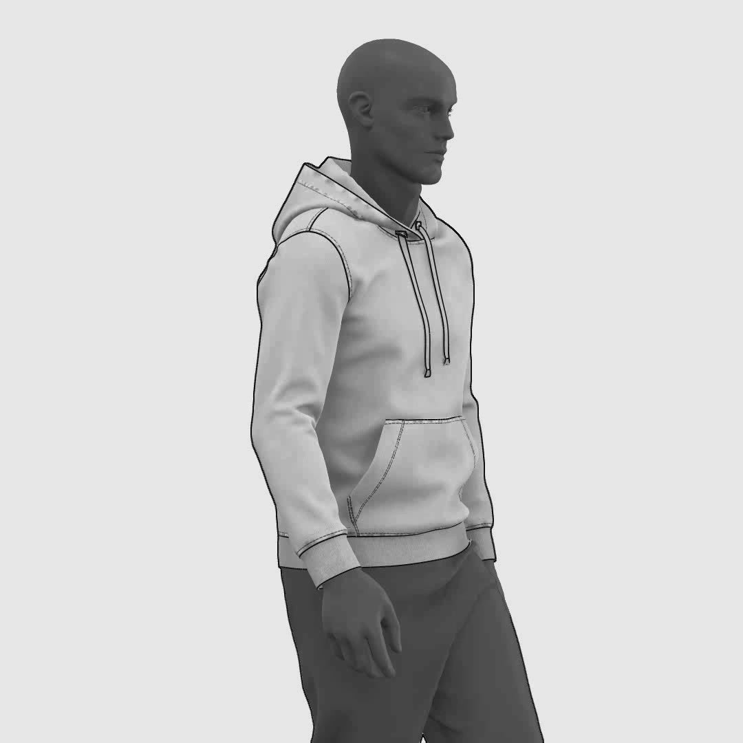 Fitted Hoodie Sewing Pattern PDF – mascultory