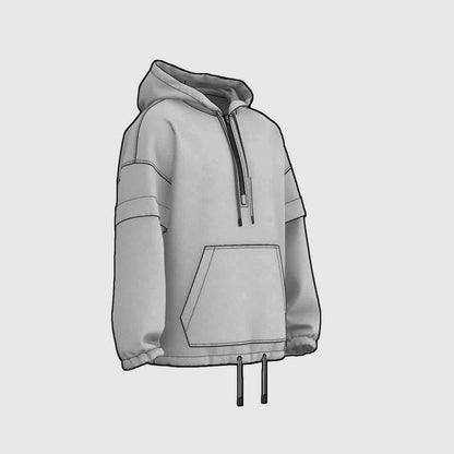 Half-Zip Hooded Jacket