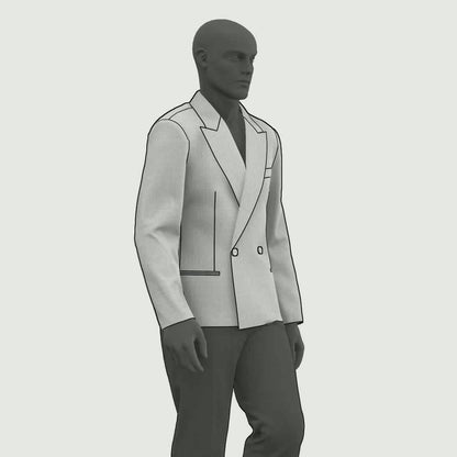 Double breasted Blazer + lining