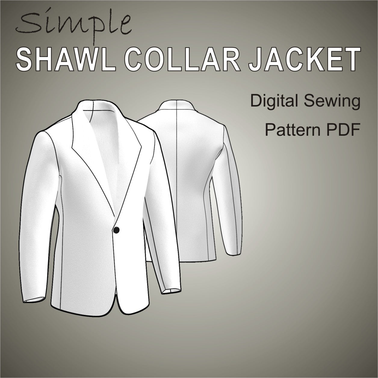 easy blazer no lining sewing pattern pdf for men