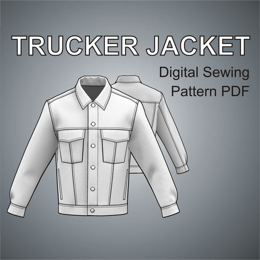 trucker jacket sewing pattern pdf for men